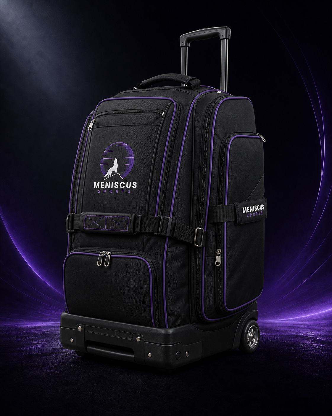 Wheeled Catcher's Bag front