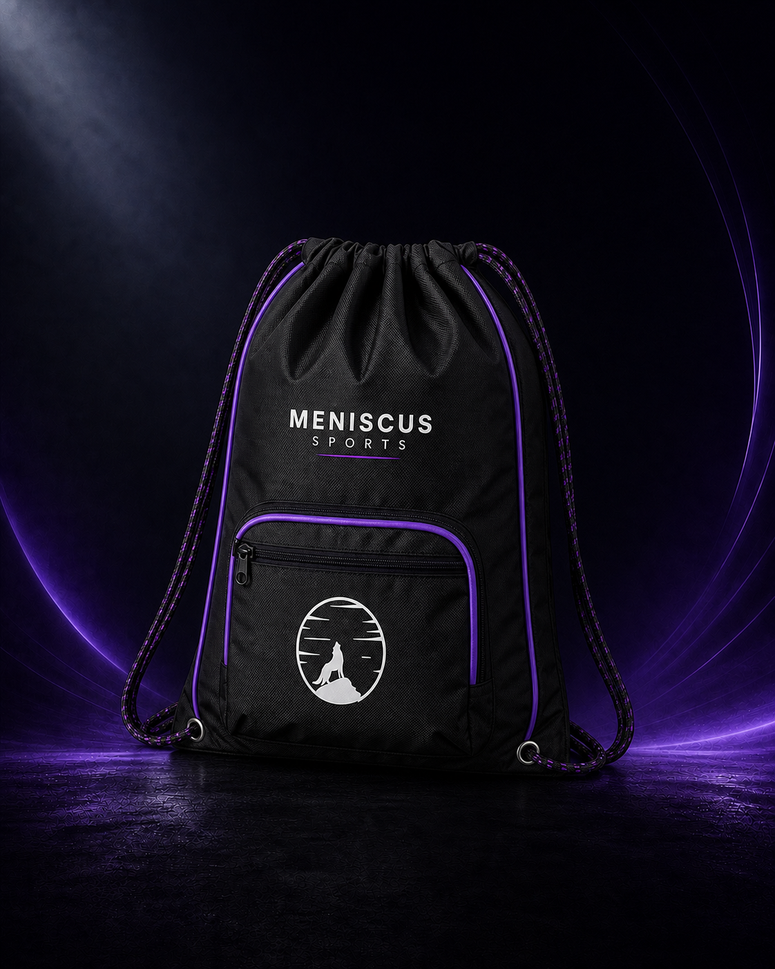 Cinch Sackpack with Pocket front