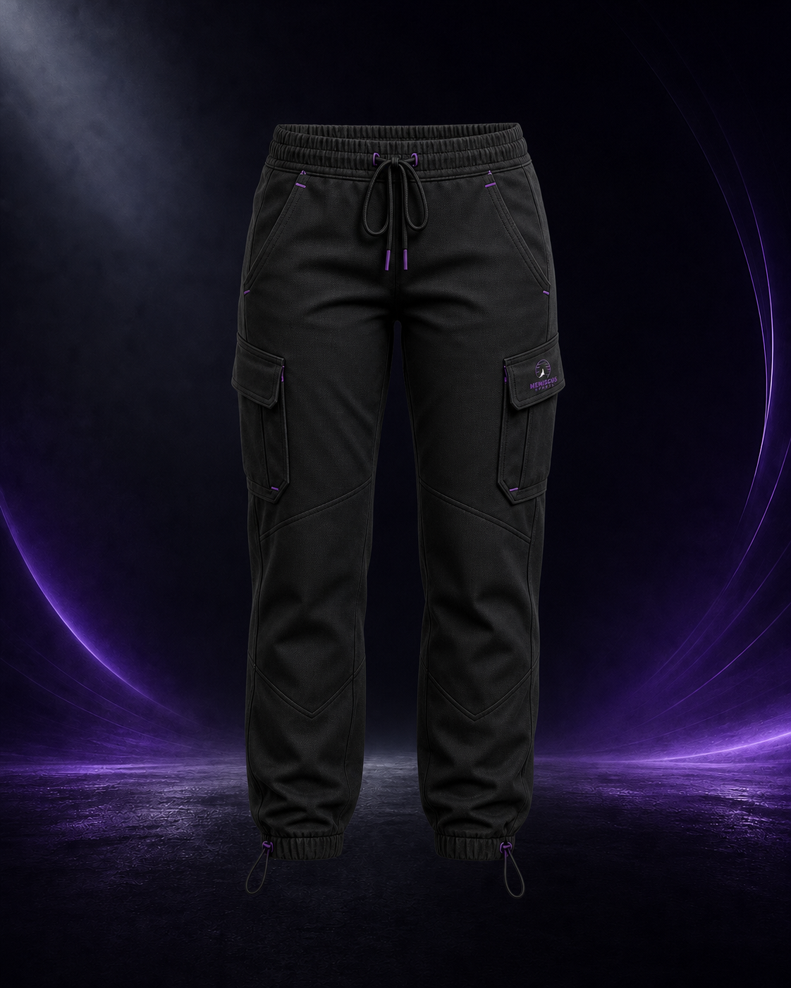Women's Cargo Joggers front