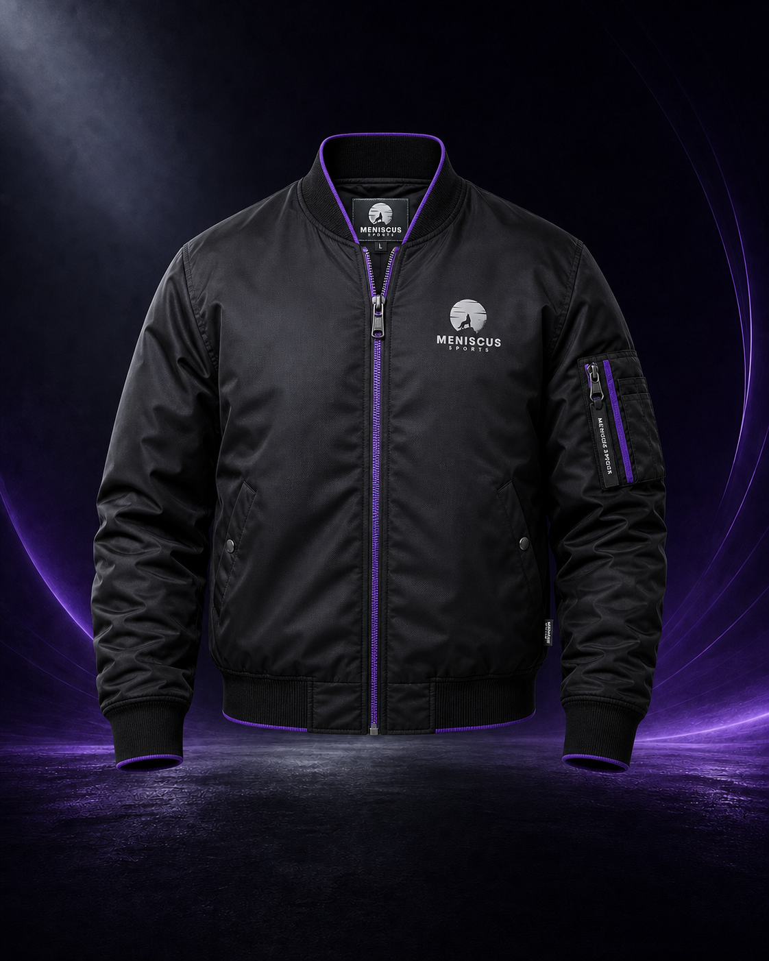 Streetwear Bomber Jacket front