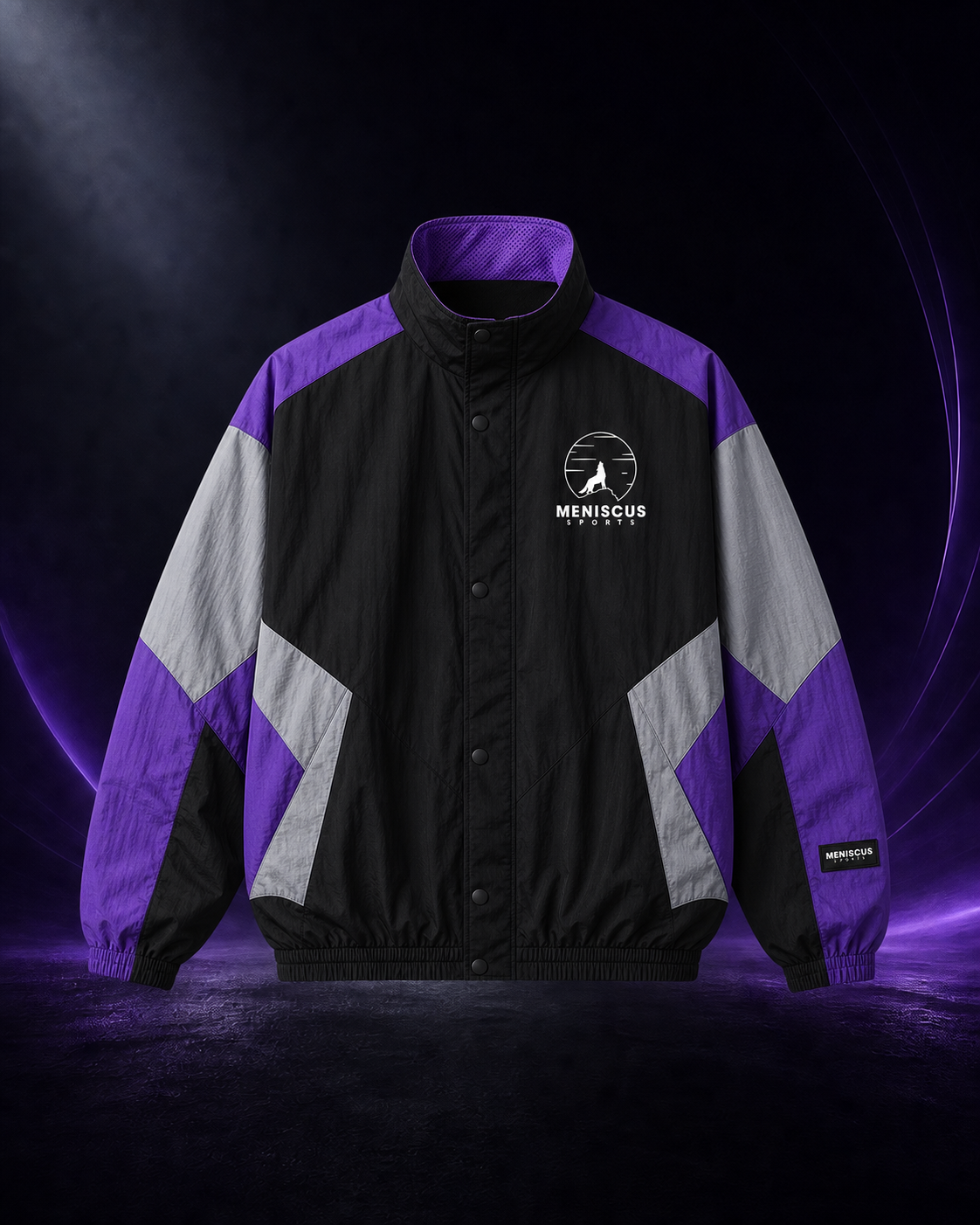 Colour-Block Windbreaker front
