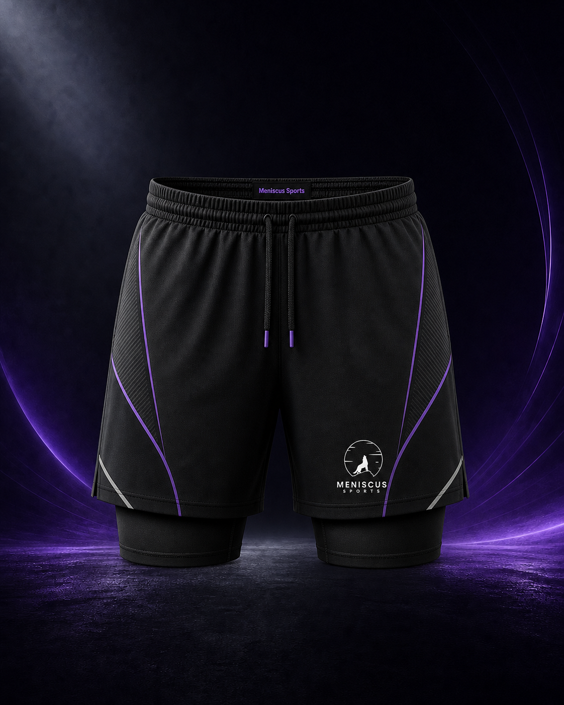 Two-in-One Training Shorts front