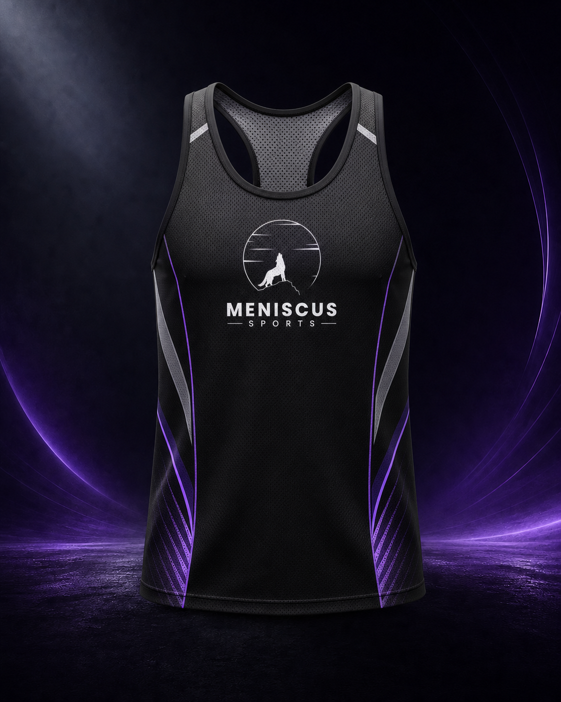 Sleeveless Running Singlet front
