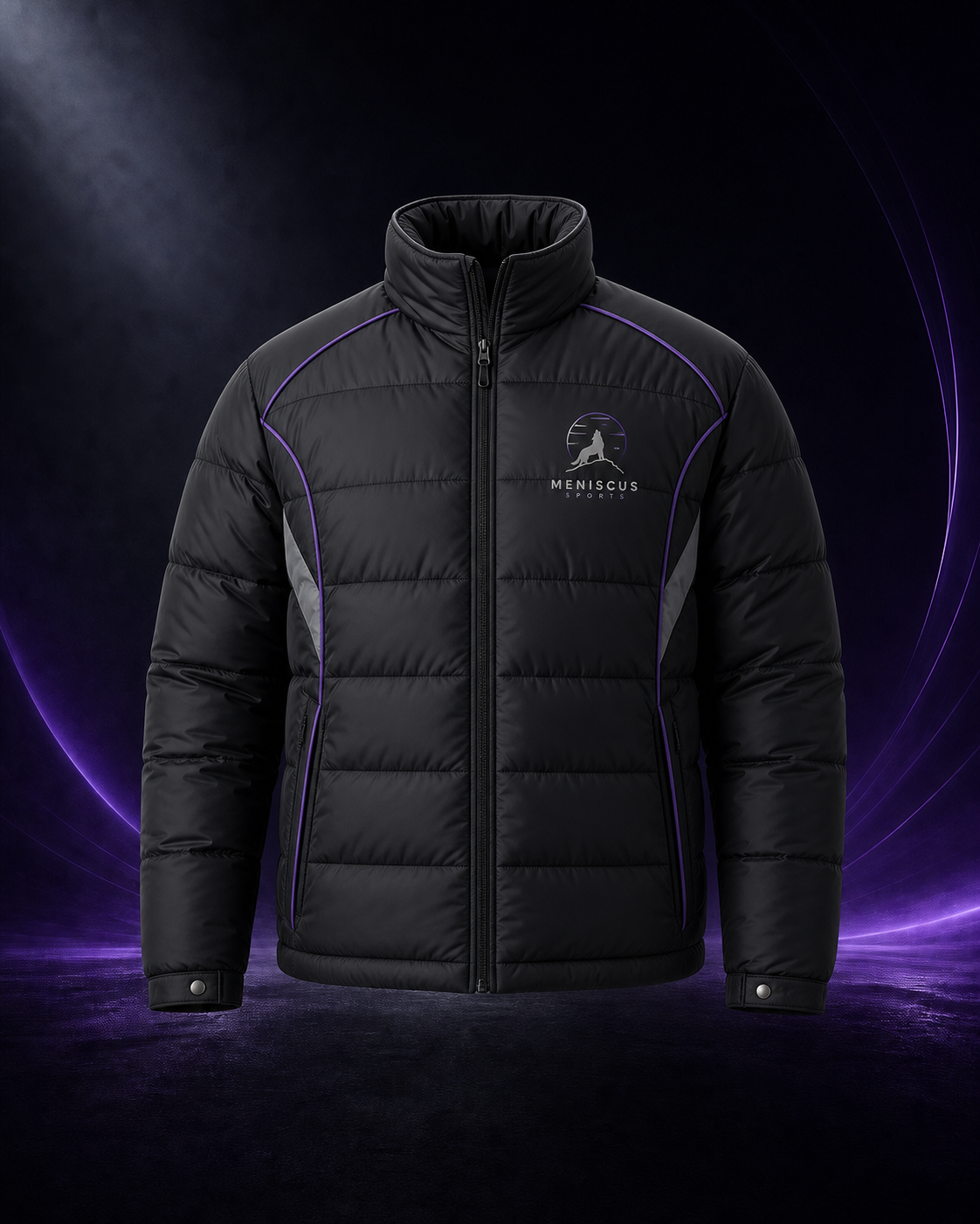Padded Winter Athletic Jacket front