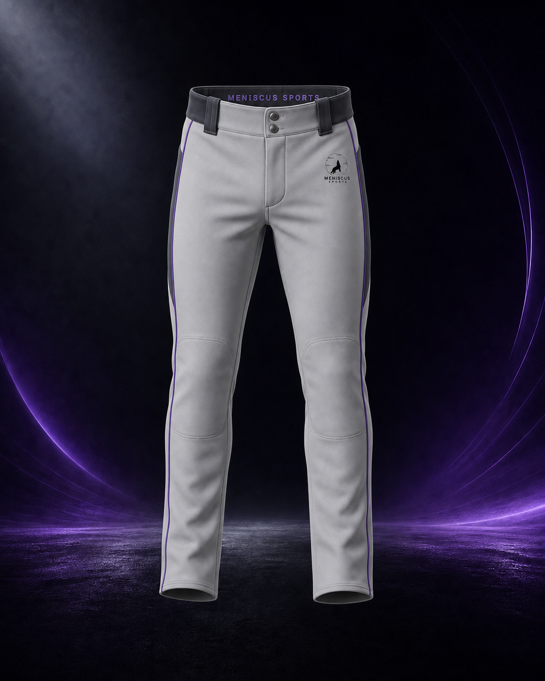 Open-Bottom Baseball Pants front