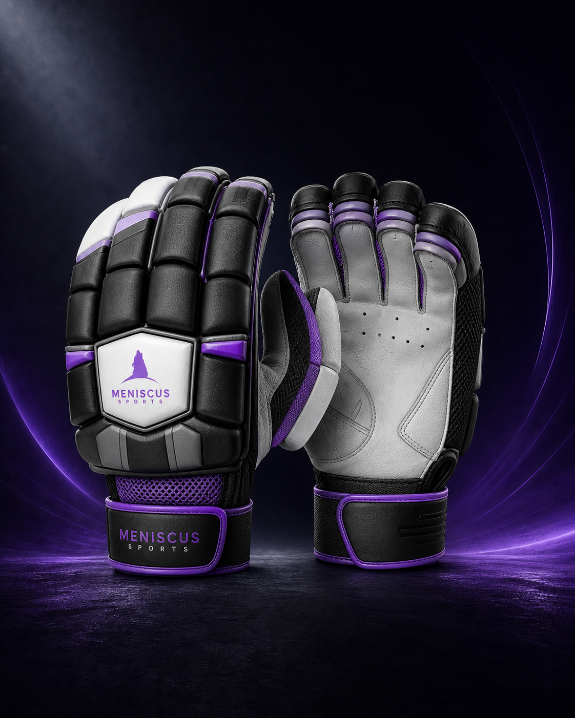 Padded Batting Gloves front