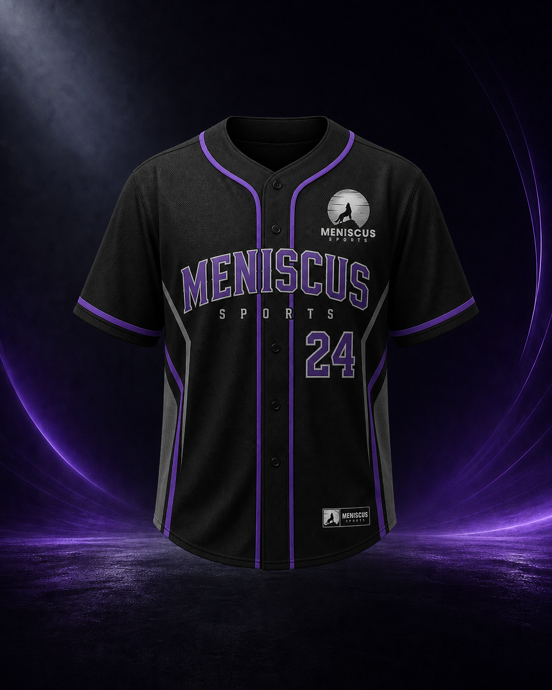 Full Button Jersey front