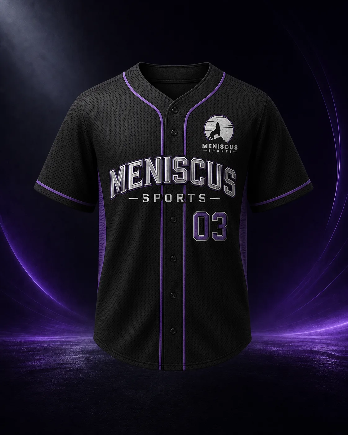 Mesh Full Button Jersey