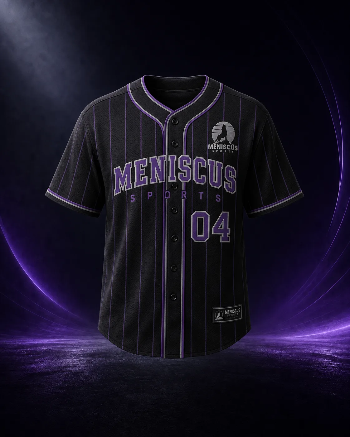 Pinstripe Full Button Jersey