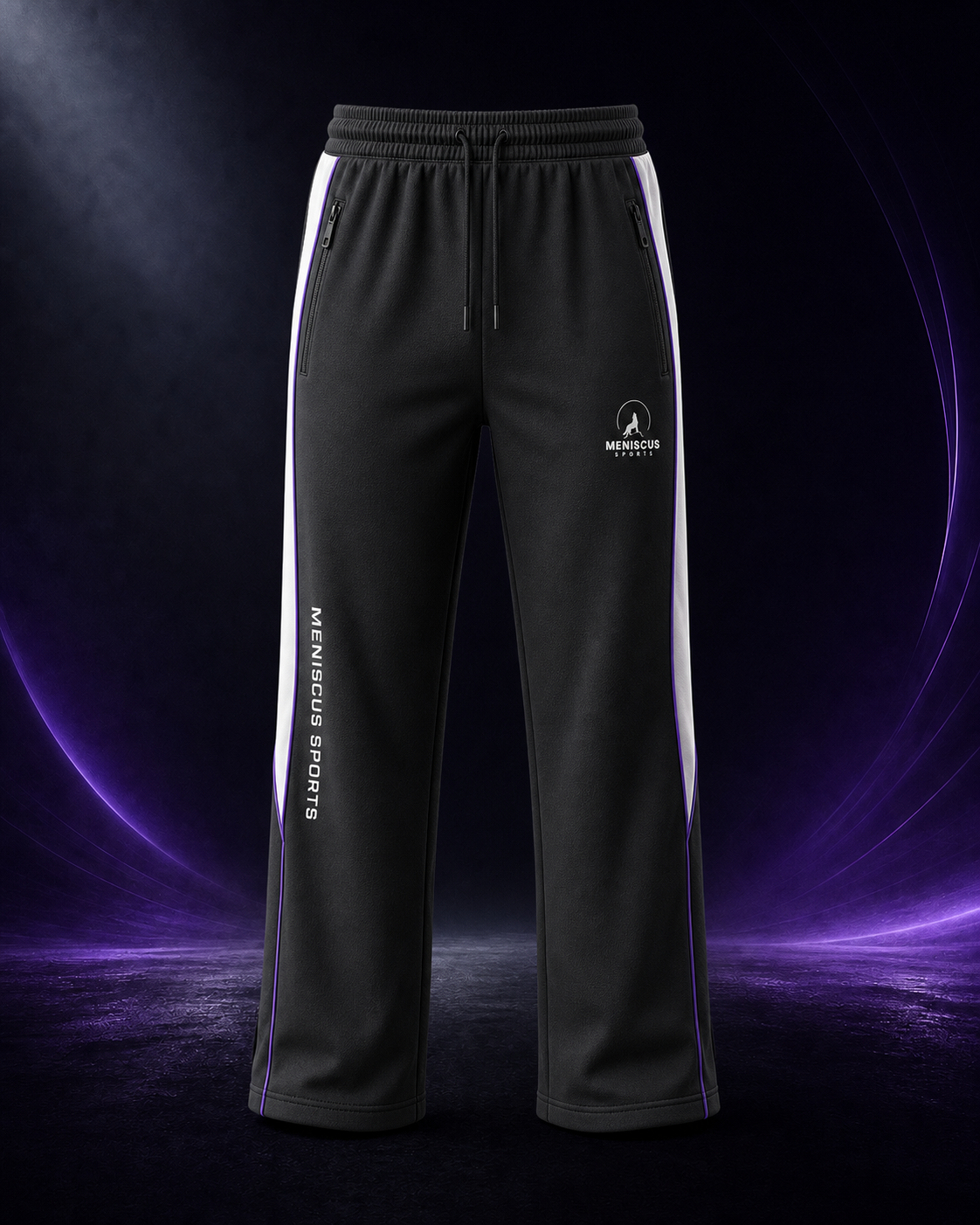 Open-Bottom Sweatpants front