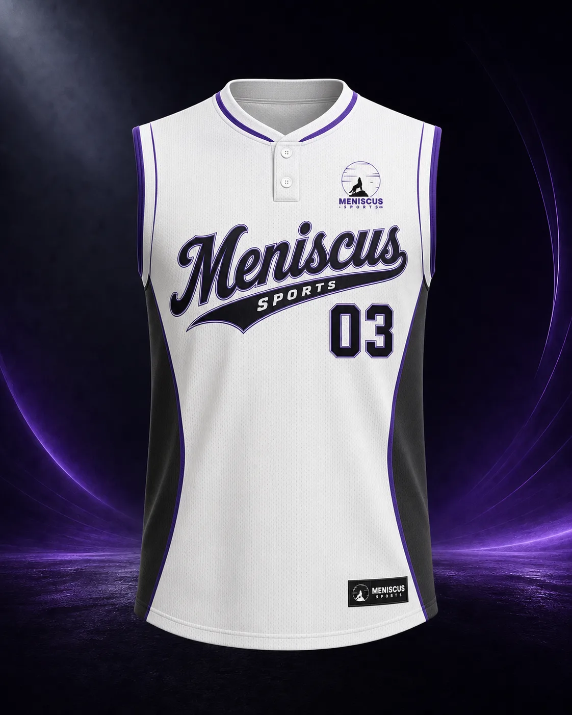 Sleeveless 2-Button Jersey