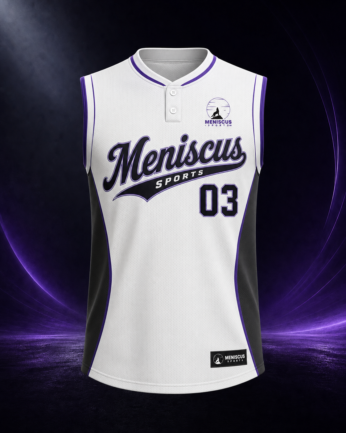 Sleeveless 2-Button Jersey