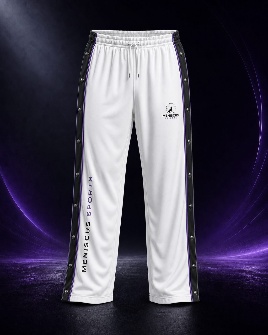 Button-Up Warm-Up Pants front